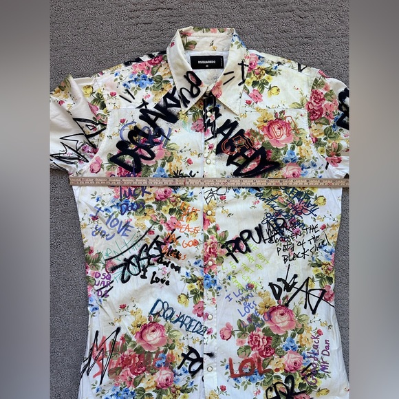 DSQUARED2 GRANNY'S BUNCH WESTERN MEN SHIRT - Picture 10 of 16